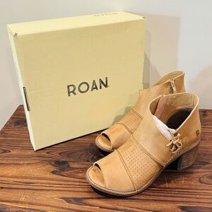 Roan by Sundance heeled booties; brand new; leather heels; with lace up detail
